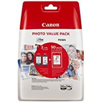 Canon PG-545XL+CL-546XL Valuepack de tinta original BK XL+Tricolor XL (GP-501 50 sheets) para Impresora de Inyeccion de…